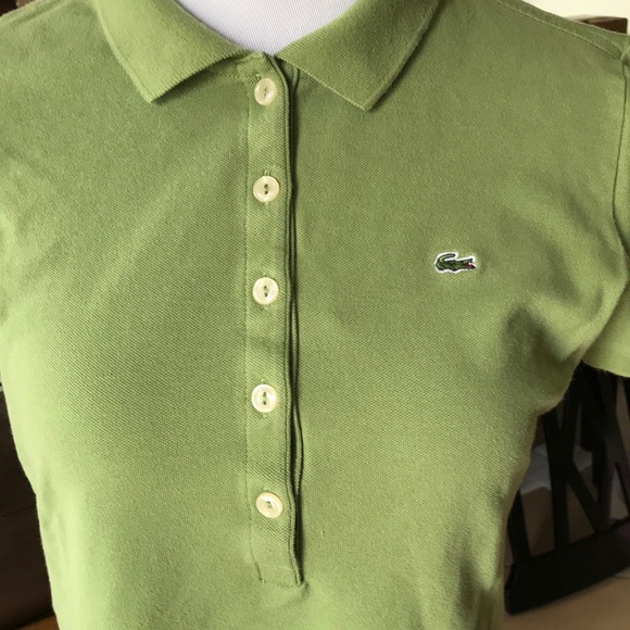 Green Lacoste polo π size 42 - Picture 2 of 7